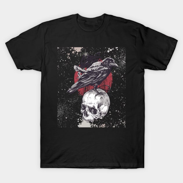 Skull retro T-Shirt by Maxs